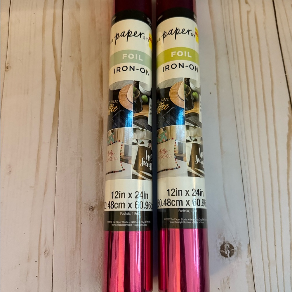 Foil Iron-On Sheets - Pink